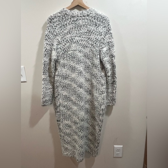 Lush Gray Chunky Knit Cardigan Sweater - Picture 4 of 4